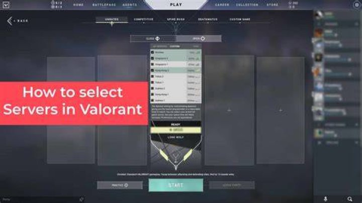 How to play on eu servers valorant