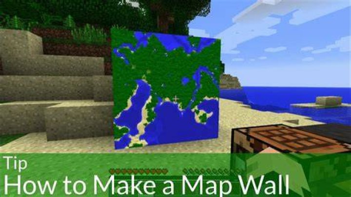 How to put map on wall minecraft