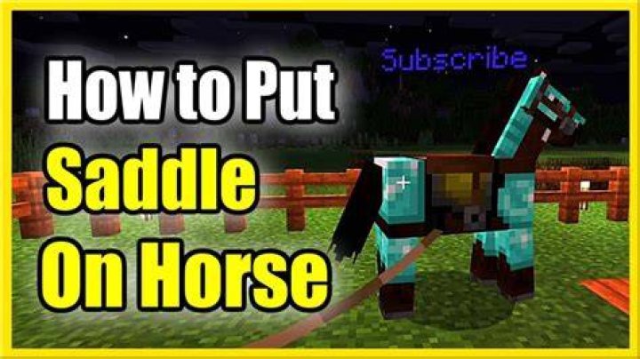 How to put saddle on horse minecraft