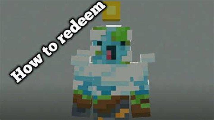 How to redeem minecraft earth skin
