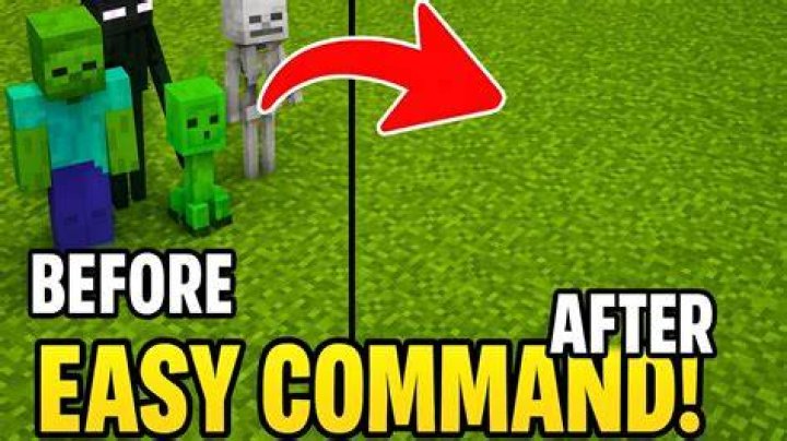 How to remove mobs in minecraft