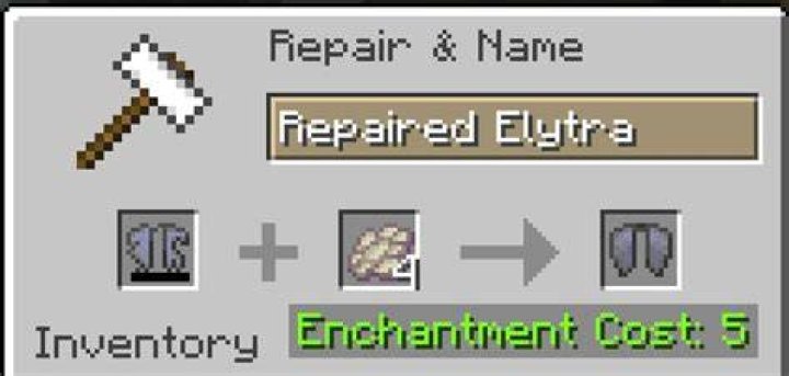 How to repair a elytra in minecraft