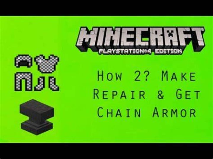 How to repair chain armor minecraft