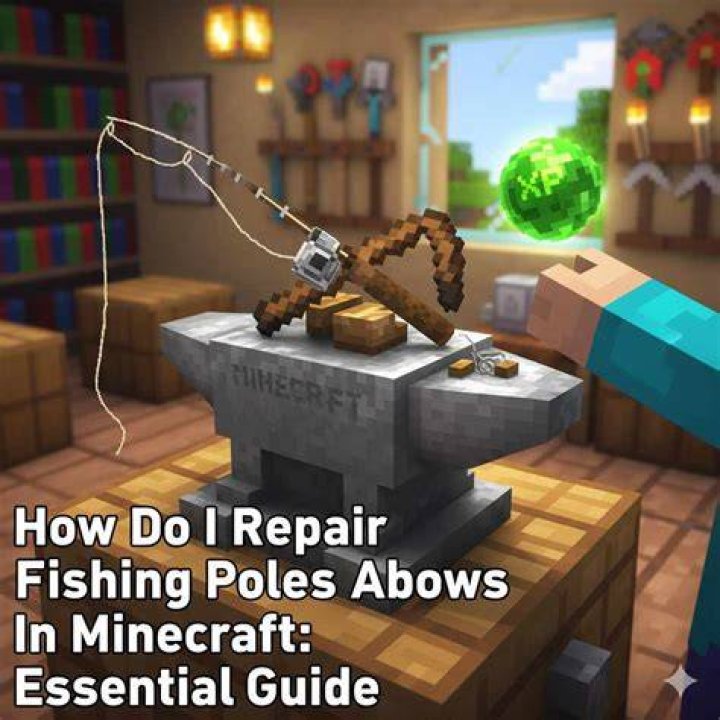 How to repair fishing pole minecraft