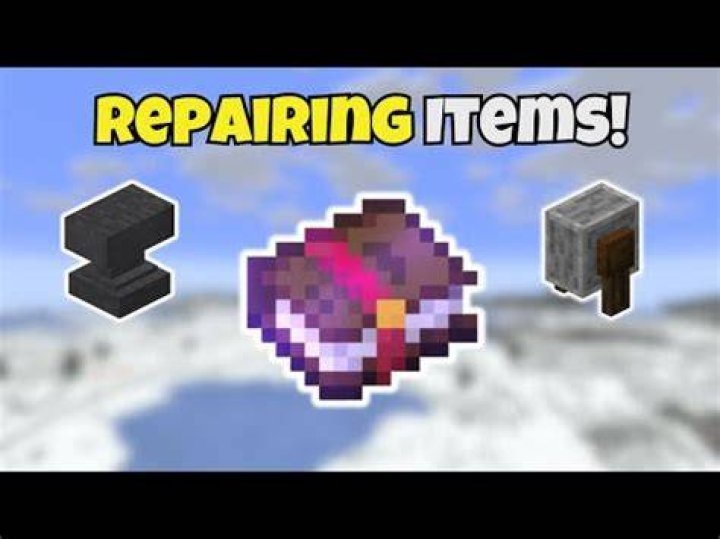 How to repair gear in minecraft