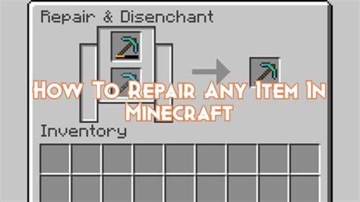 How to repair in minecraft 1.14