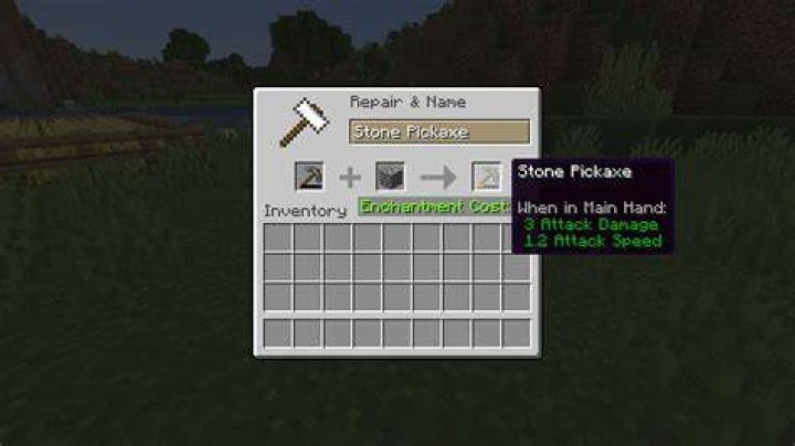 How to repair pickaxe in minecraft