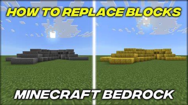 How to replace blocks in minecraft 1.14