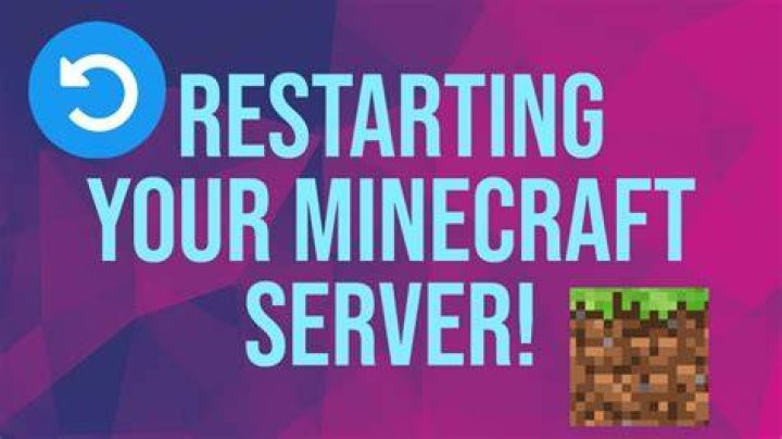 How to restart your minecraft server