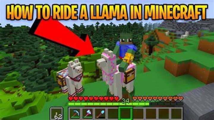 How to ride a lama in minecraft