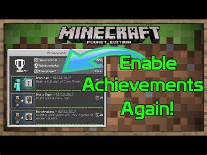 How to see achievements in minecraft pe