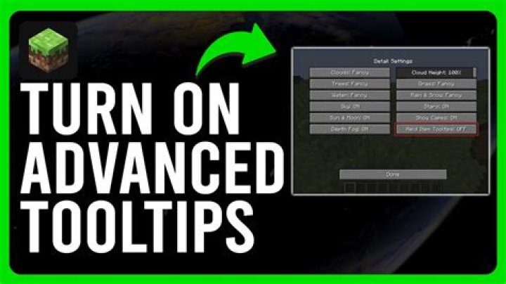 How to see advanced tooltips in minecraft