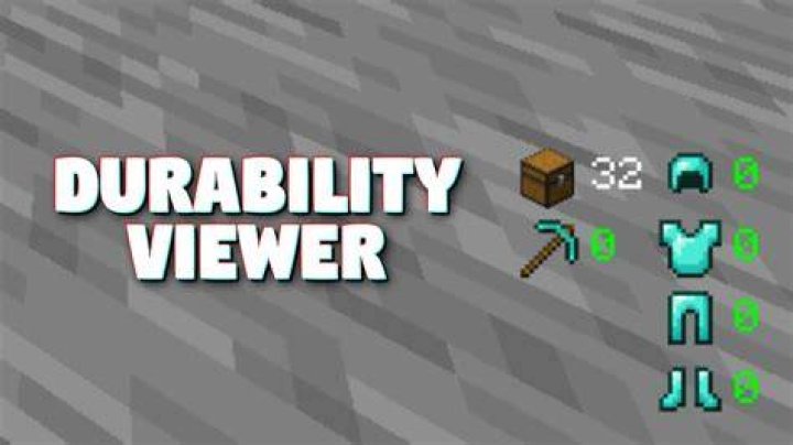 How to see durability in minecraft java