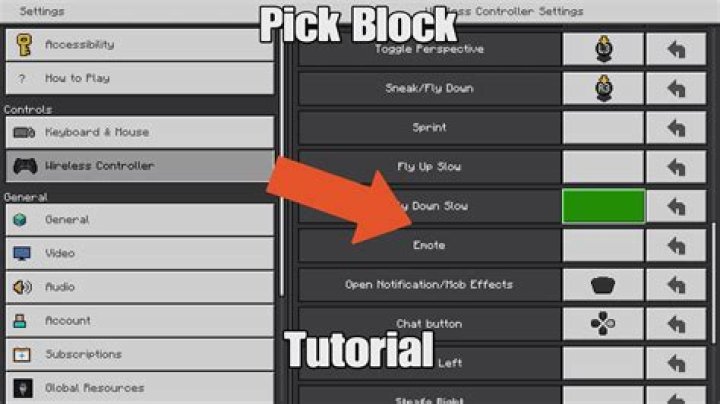 How to select a block in minecraft