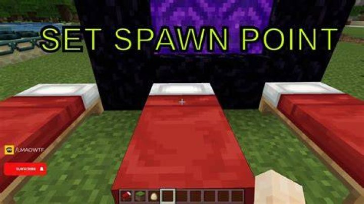 How to set a spawn in minecraft
