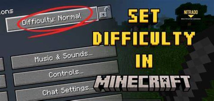 How to set difficulty in minecraft