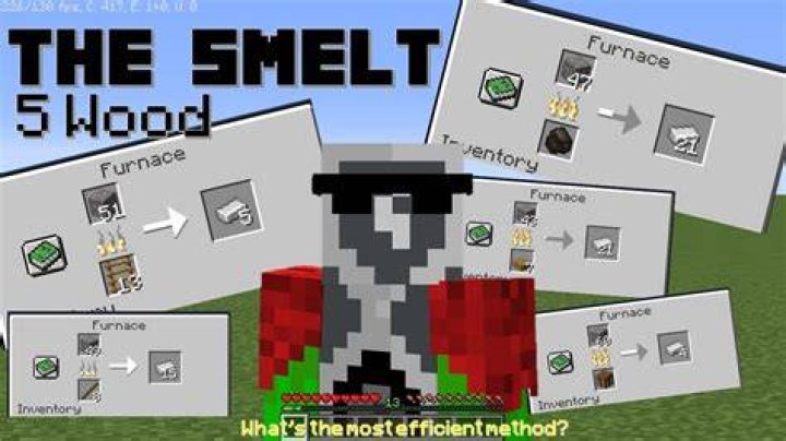 How to smelt wood in minecraft