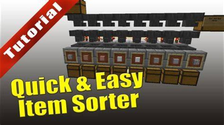 How to sort items in minecraft