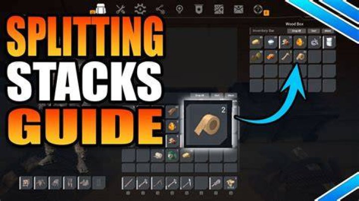 How to split stacks in minecraft pe