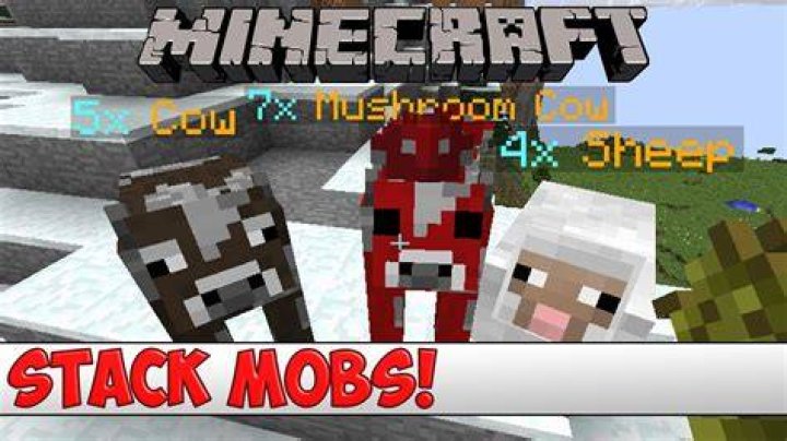 How to stack mobs in minecraft