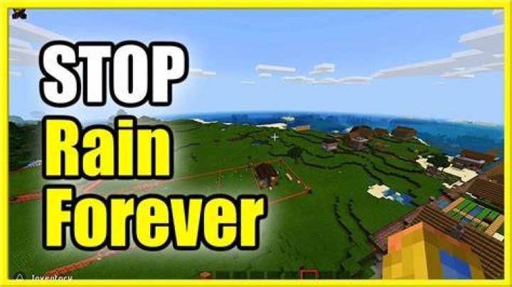 How to stop the rain in minecraft