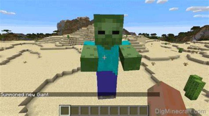 How to summon a giant in minecraft