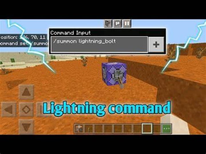 How to summon lighting in minecraft