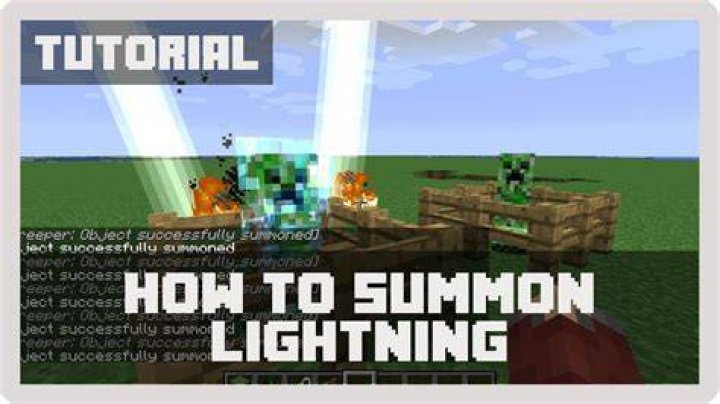 How to summon lightning in minecraft 1.7.10