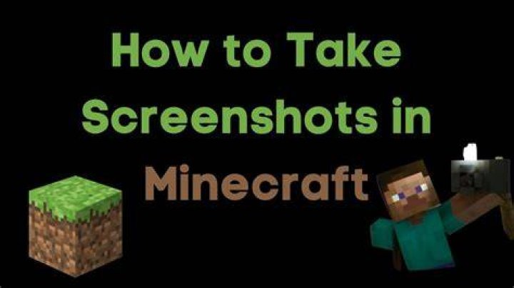 How to take screenshots in minecraft