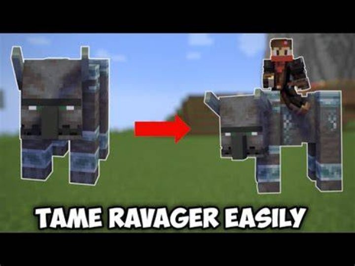 How to tame a ravager in minecraft
