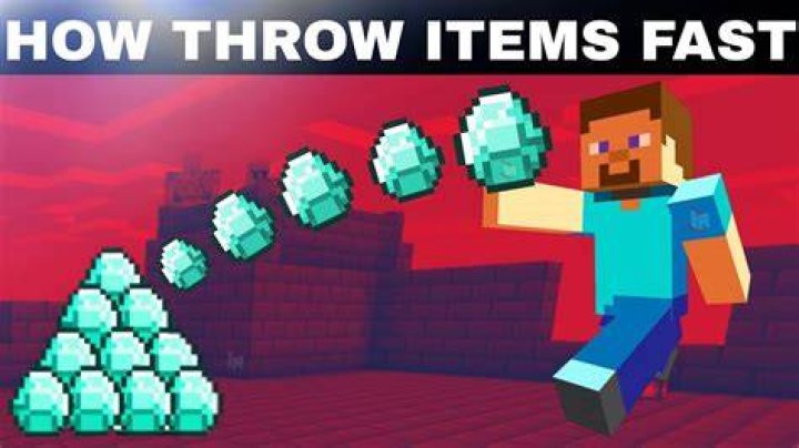 How to throw an item in minecraft