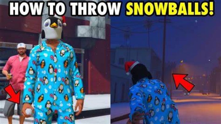 How to throw snowballs in gta