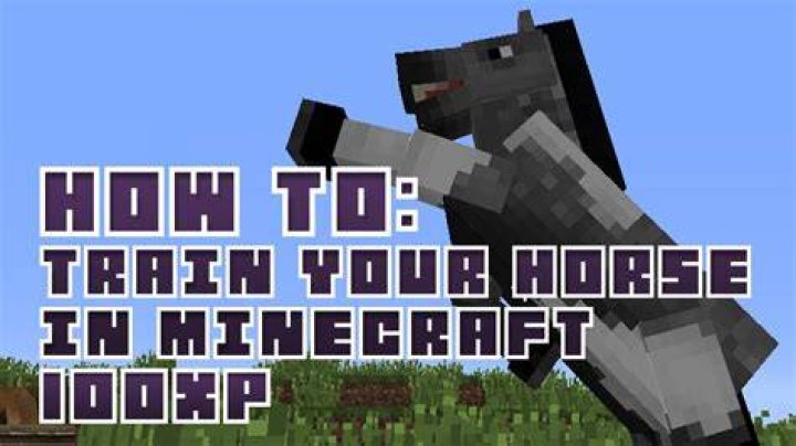 How to train a horse in minecraft