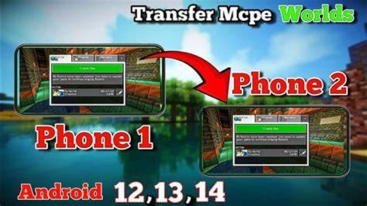 How to transfer minecraft pe worlds android