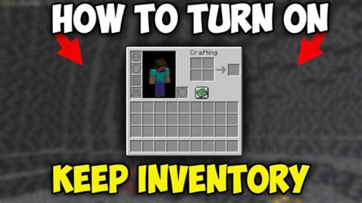 How to turn on keep inventory minecraft