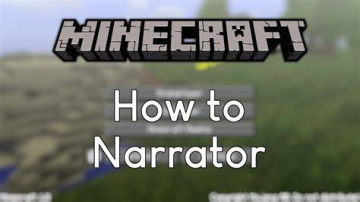 How to turn on minecraft narrator