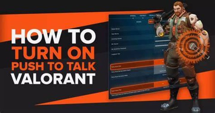 How to turn on push to talk valorant