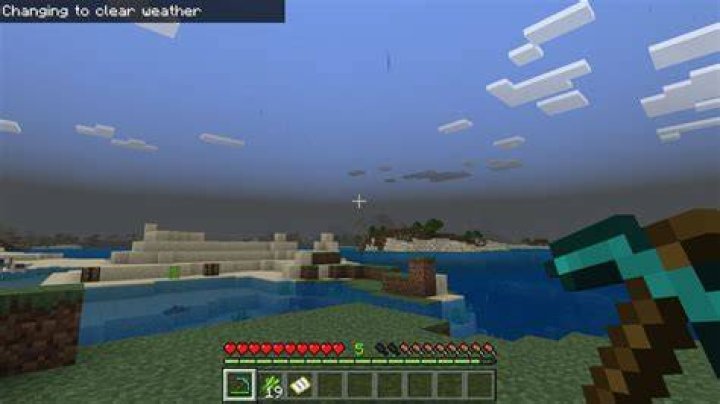 How to turn on rain in minecraft