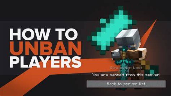 How to unban a player in minecraft