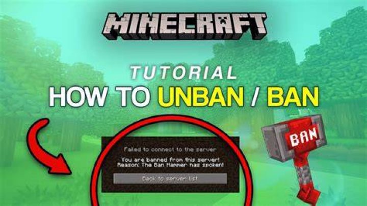 How to unban from minecraft server