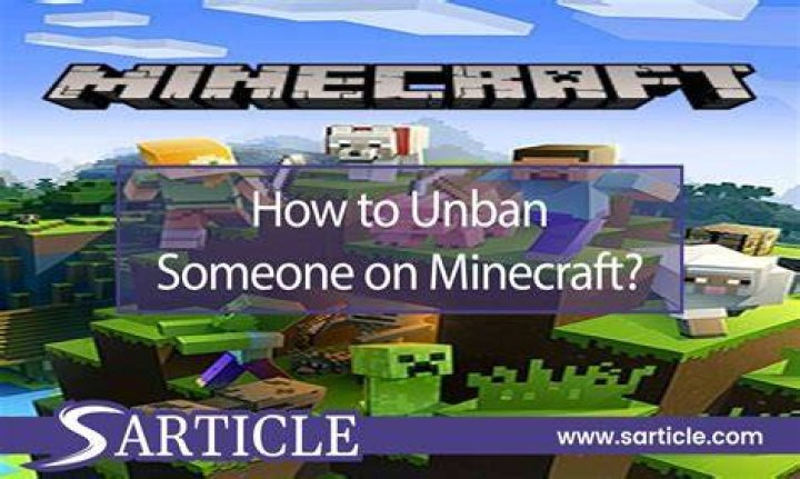 How to unban someone on minecraft server