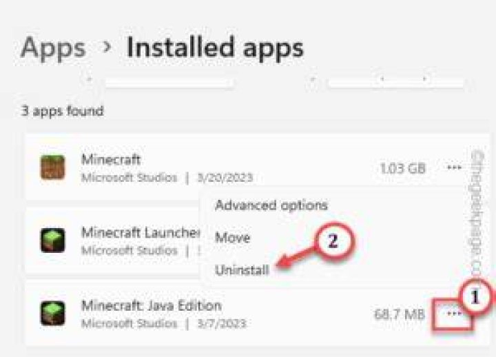 How to uninstall minecraft java edition