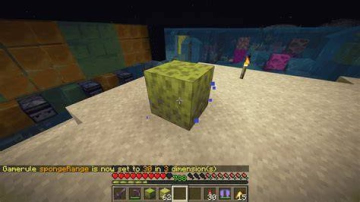 How to unwet a sponge in minecraft