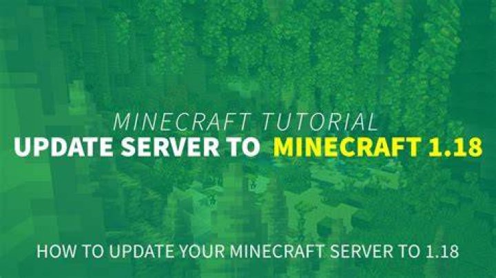How to update minecraft server to 1.18
