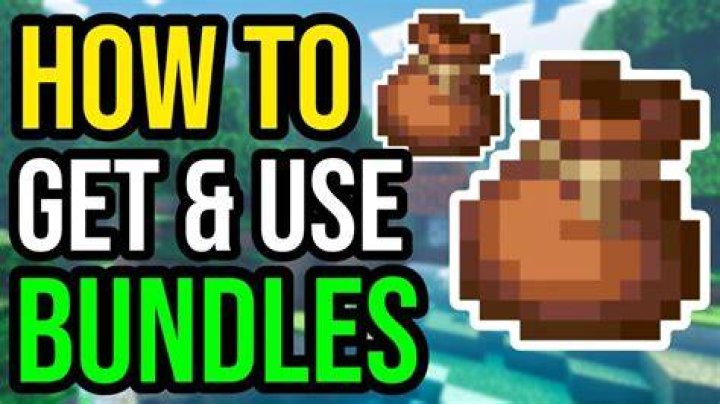 How to use a bundle in minecraft