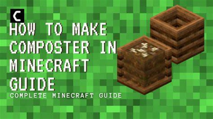 How to use a composter in minecraft