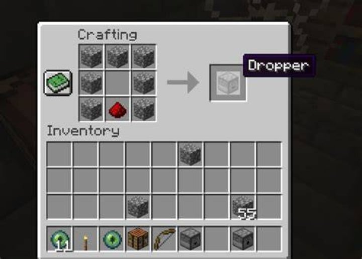 How to use a dropper minecraft