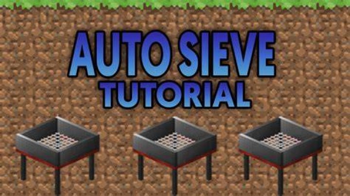 How to use a sieve in minecraft