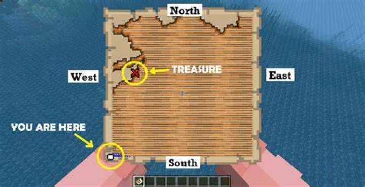How to use buried treasure map minecraft
