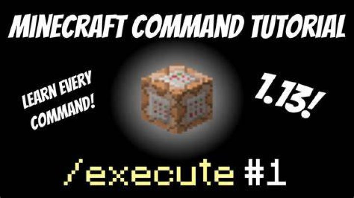 How to use execute command in minecraft